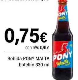 Cash Ifa PONY MALTA Bebida botellín oferta
