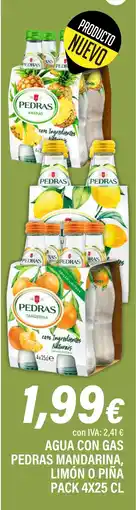 Cash Ifa Agua con gas pedras mandarina, limón o piña oferta