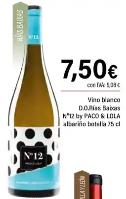 Cash Ifa PACO & LOLA Vino blanco D.O.Rías Baixas N°12 by albariño oferta