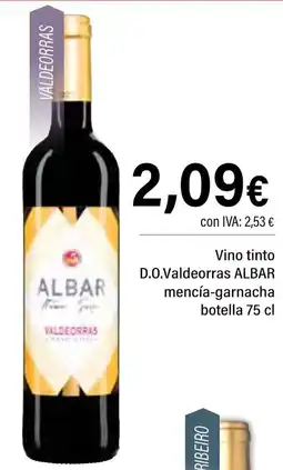 Cash Ifa ALBAR Vino tinto D.O.Valdeorras mencía-garnacha oferta