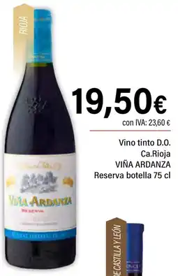 Cash Ifa VIÑA ARDANZA Vino tinto D.O. Ca.Rioja Reserva oferta