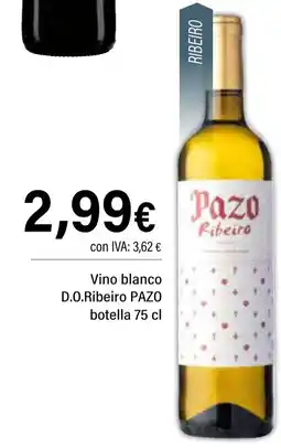 Cash Ifa PAZO Vino blanco D.O.Ribeiro oferta