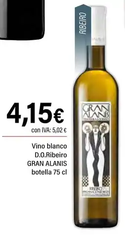 Cash Ifa GRAN ALANIS Vino blanco D.O.Ribeiro oferta