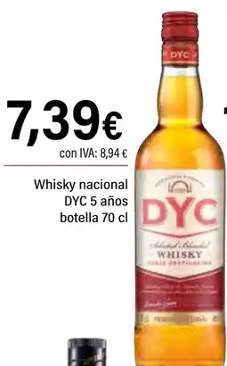 Cash Ifa DYC 5 Whisky nacional años oferta