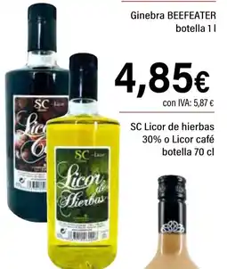 Cash Ifa SC Licor de hierbas 30% o Licor café oferta