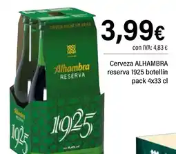 Cash Ifa ALHAMBRA Cerveza reserva 1925 botellín oferta