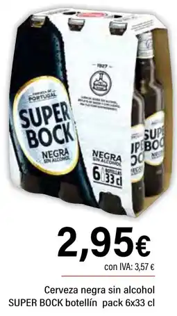 Cash Ifa SUPER BOCK Cerveza negra sin alcohol oferta