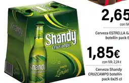 Cash Ifa CRUZCAMPO Cerveza Shandy botellín oferta