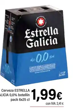 Cash Ifa ESTRELLA GALICIA Cerveza 0,0% botellín oferta