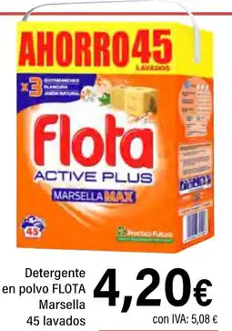 Cash Ifa FLOTA Detergente en polvo Marsella 45 lavados oferta