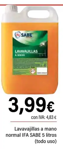 Cash Ifa IFA SABE Lavavajillas a mano normal oferta