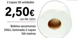 Cash Ifa DIALL Bobina secamanos laminada 2 capas oferta