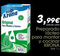 Cash Ifa KRONA Preparado lácteo para montar y cocinar oferta