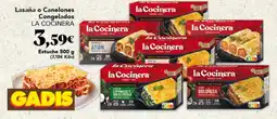Gadis LA COCINERA Lasaña o Canelones Congelados oferta