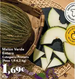 Gadis Melón Verde Entero oferta