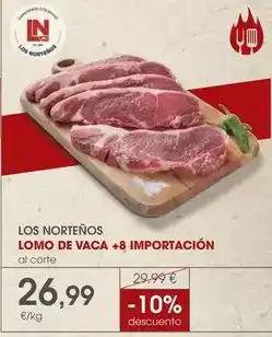 Supermercados Plaza Infinity - los nortenos lomo de vaca +8 importación oferta