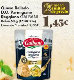 Gadis GALBANI Queso Rallado D.O. Parmigiano Reggiano oferta