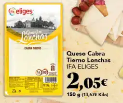 Gadis IFA ELIGES Queso Cabra Tierno Lonchas oferta