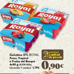 Gadis ROYAL Gelatina 0% Fresa, Tropical o Frutas del Bosque oferta