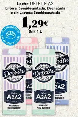 Gadis DELEITE A2 Leche Entera, Semidesnatada, Desnatada o sin Lactosa Semidesnatada oferta