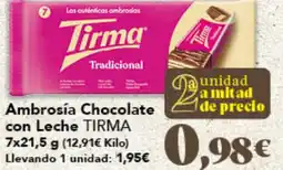 Gadis TIRMA Ambrosía Chocolate con Leche oferta