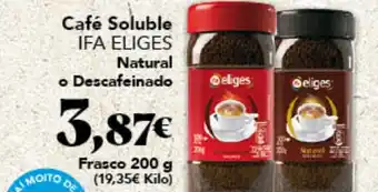 Gadis IFA ELIGES Café Soluble Natural o Descafeinado oferta