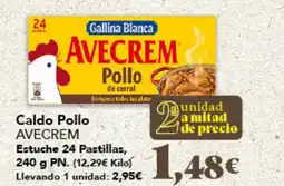 Gadis AVECREM Caldo Pollo Estuche 24 Pastillas oferta