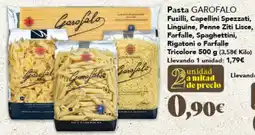 Gadis GAROFALO Pasta Fusilli, Capellini Spezzati, Linguine, Penne Ziti Lisce, Farfalle, Spaghettini, Rigatoni o Farfalle Tricolore oferta