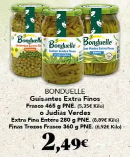 Gadis BONDUELLE Guisantes Extra Finos Frasco o Judías Verdes oferta
