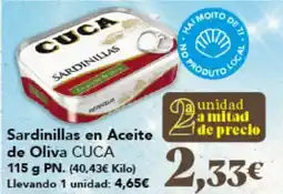 Gadis CUCA Sardinillas en Aceite de Oliva oferta