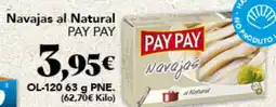 Gadis PAY PAY Navajas al Natural oferta
