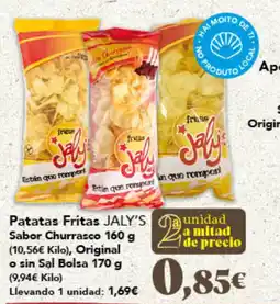Gadis JALY'S Patatas Fritas Sabor Churrasco Original o sin Sal Bolsa oferta