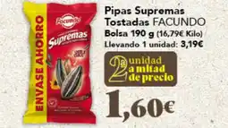 Gadis FACUNDO Pipas Supremas Tostadas oferta