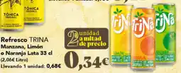 Gadis TRINA Refresco Manzana, Limón o Naranja oferta
