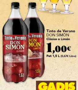 Gadis DON SIMÓN Tinto de Verano Clásico o Limón oferta