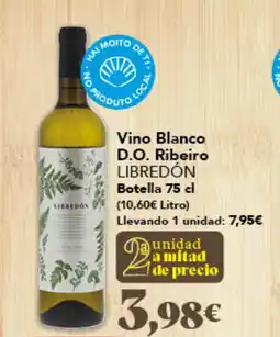 Gadis LIBREDÓN Vino Blanco D.O. Ribeiro oferta