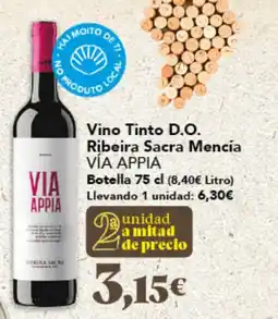 Gadis VÍA APPIA Vino Tinto D.O. Ribeira Sacra Mencía oferta