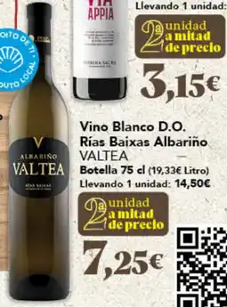 Gadis VALTEA Vino Blanco D.O. Rías Baixas Albariño oferta