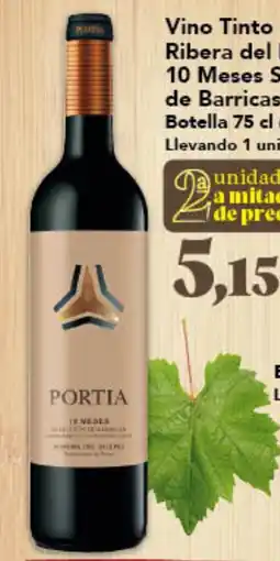Gadis PORTIA Vino Tinto D.O. Ribera del Duero 10 Meses Selección de Barricas oferta