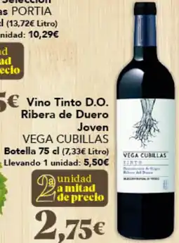 Gadis VEGA CUBILLAS Vino Tinto D.O. Ribera de Duero Joven oferta