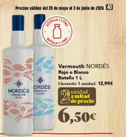 Gadis NORDÉS Vermouth Rojo o Blanco oferta