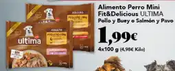 Gadis ULTIMA Alimento Perro Mini Fit&Delicious Pollo y Buey o Salmón y Pavo oferta