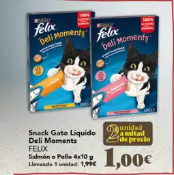 Gadis FELIX Snack Gato Líquido Deli Moments oferta