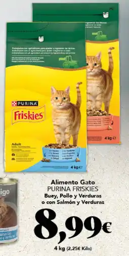 Gadis PURINA FRISKIES Alimento Gato Buey, Pollo y Verduras o con Salmón y Verduras oferta