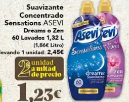 Gadis ASEVI Suavizante Concentrado Sensations Dreams o Zen oferta