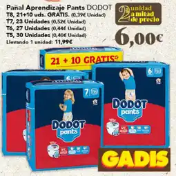 Gadis DODOT Pañal Aprendizaje Pants oferta