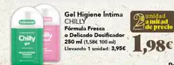 Gadis CHILLY Gel Higiene Intima Fórmula Fresca o Delicado Dosificador oferta