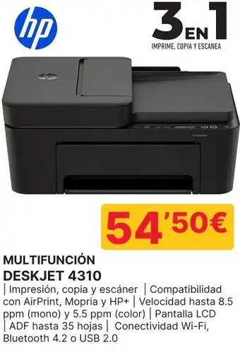Dynos Informática HP Multifunción deskjet 4310 oferta