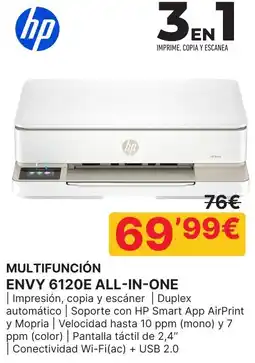 Dynos Informática HP Multifunción envy 6120e all-in-one oferta