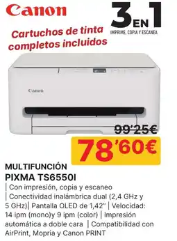 Dynos Informática CANON Multifunción pixma ts65501 oferta